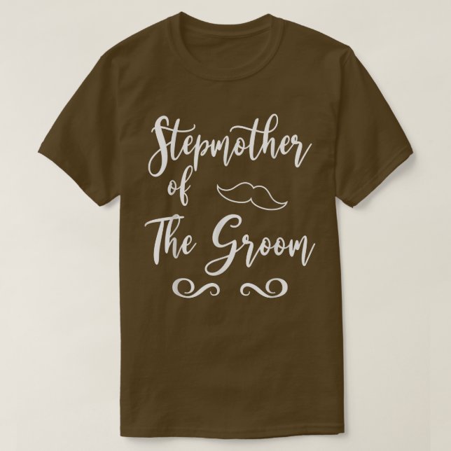 Camiseta Stepmother of Groom & Bride Wedding Matching  (Frente do Design)