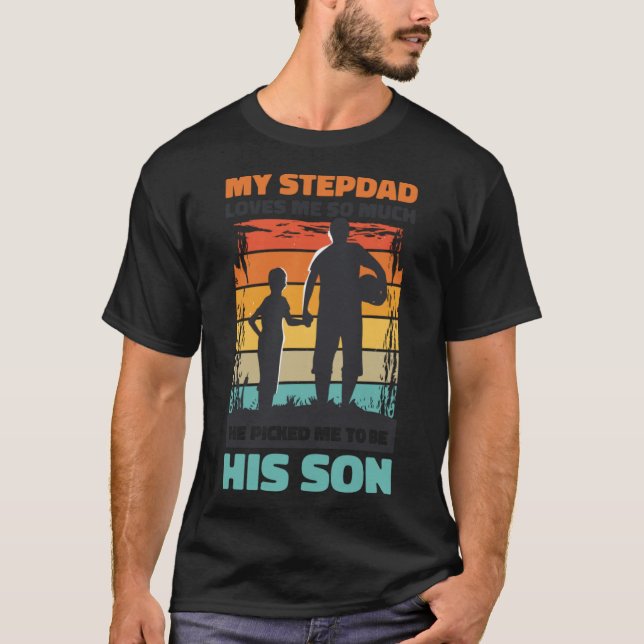 Camiseta Stepson Cote para Stepdad e Stepdaddy (Frente)