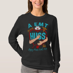 Camiseta Stethocope Heart Emt Life Happy Nurses Semana 2027