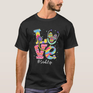 Camiseta Stethoscope Adorava Enfermeira Enfermeira Engraçad