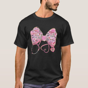 Camiseta Stethoscope Coquette Arco Registrado Enfermeiro Lo