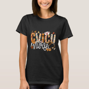 Camiseta Stethoscope Enfermeira Cvicu Queda Outono Sai