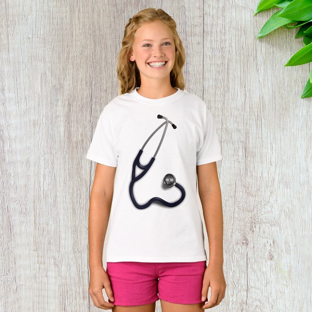 Camiseta Stethoscope Girls T-Shirt (Criador carregado)