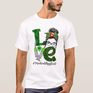 Camiseta Stethoscope Love Medical Assistant Mensageira Rua