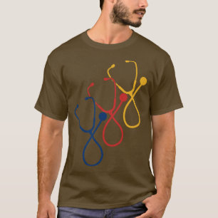 Camiseta Stethoscope Médico Enfermeiro