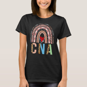 Camiseta Stethoscope Rainbow Cna Caring Strong Loving Nurse
