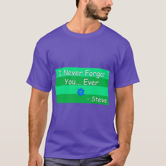 Camiseta Steve Blues Clues engraçado (Frente)