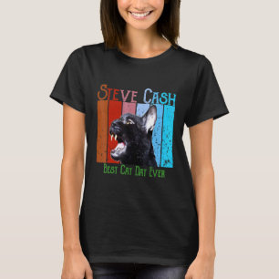 Camiseta Steve Cash Best Cat Pai Nunca