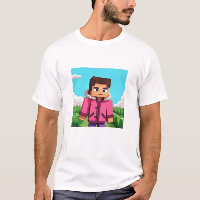 Camiseta Steve da Minecraft (Frente)