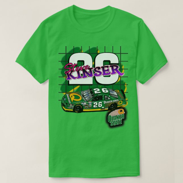 Camiseta Steve Kinser Quaker State Retro NasDesign (Frente do Design)