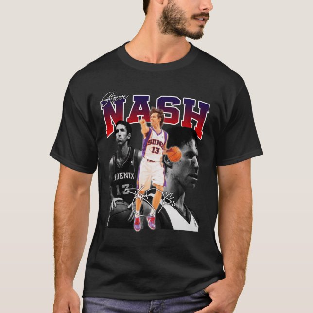 Camiseta Steve Nash Phoeni Basketball Legend MVP Signature  (Frente)
