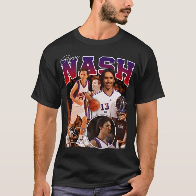Camiseta Steve Nash Phoenix Basketball Legend Mvp  Signatur (Frente)