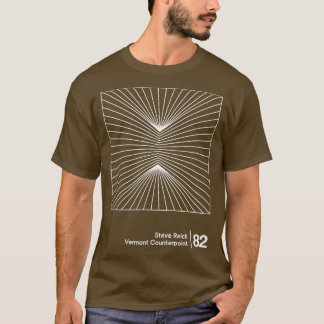 Camiseta Steve Reich Design de Gráfico Minimalista Original