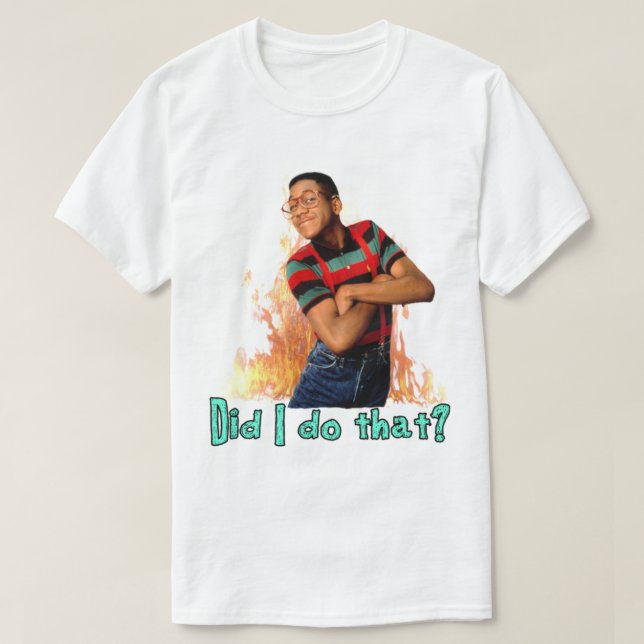 Camiseta Steve Urkel? Eu fiz isso? (Frente do Design)