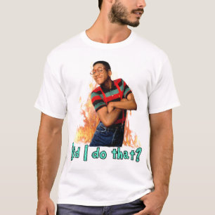 Camiseta Steve Urkel? Eu fiz isso?