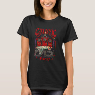 Camiseta Steven Rhodes Pânico Catanico Gatos Pretos Retro S