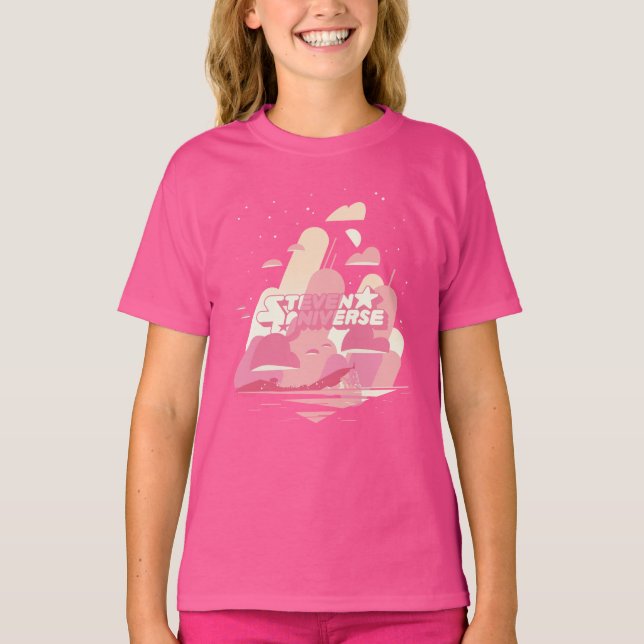 Camiseta Steven Universe | Cidade de Praia (Frente)