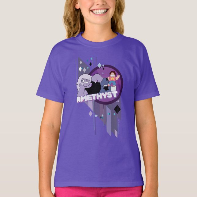 Camiseta Steven Universe | Gráfico de Caracteres Ametist (Frente)