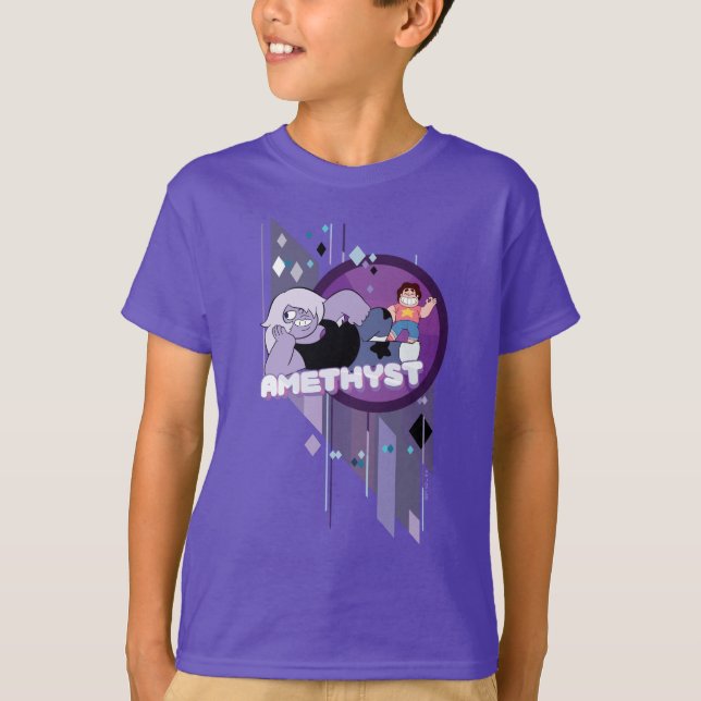 Camiseta Steven Universe | Gráfico de Caracteres Ametist (Frente)