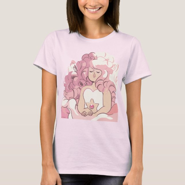 Camiseta Steven Universe | Ilustração de Rosa Quartz (Frente)