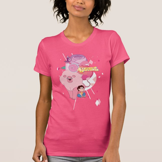 Camiseta Steven Universe | Rosa Quartz Legado (Frente)