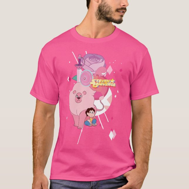 Camiseta Steven Universe | Rosa Quartz Legado (Frente)