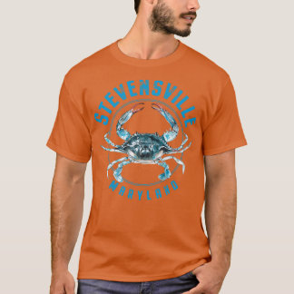 Camiseta Stevensville Maryland - Design de caranguejo azul