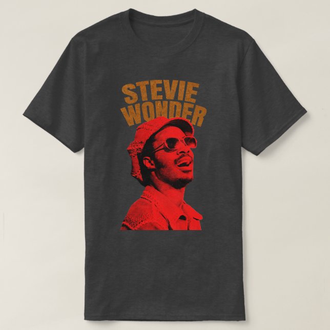Camiseta Stevie Wonder 2 (Frente do Design)
