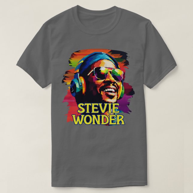Camiseta Stevie Wonder 8 (Frente do Design)