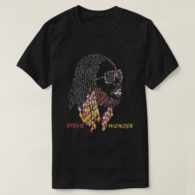 Camiseta Stevie Wonder Classic T-Shirt.png (Frente do Design)