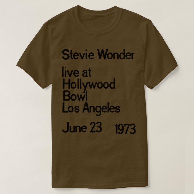 Camiseta Stevie Wonder LIVE (Frente do Design)
