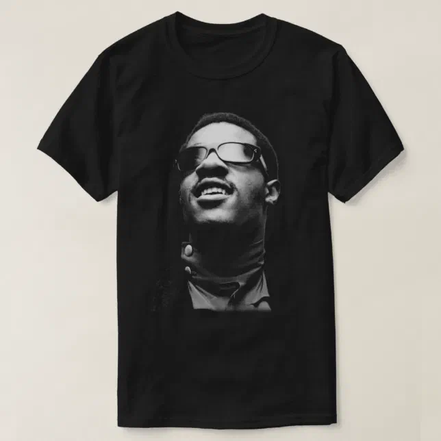 Camiseta Stevie Wonder __ Vintage Halftone-Style __ Fan Art