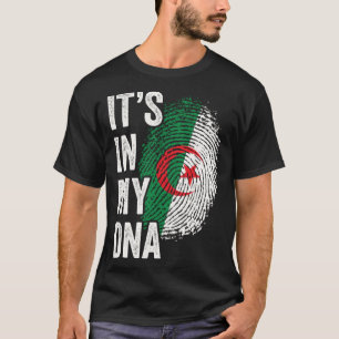 Camiseta STI IN MY DNA Argélia Flag Algerian Roots Prie Ge