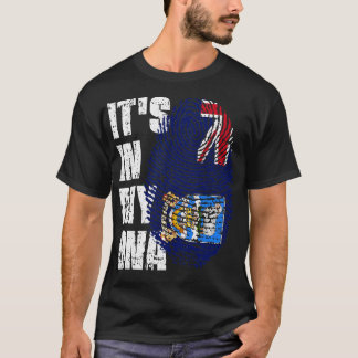 Camiseta STI IN MY DNA Falkland Flag Boy Gift