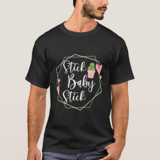 Camiseta Stick Baby Stick Funny Ivf Transfer Day Ivf Casal