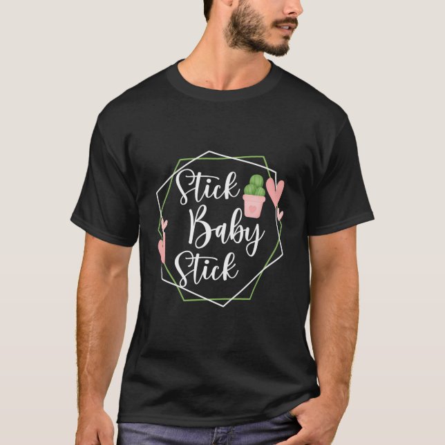 Camiseta Stick Baby Stick Funny Ivf Transfer Day Ivf Casal (Frente)