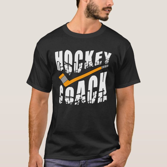 Camiseta Stick do treinador de hóquei (Frente)