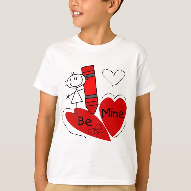 Camiseta Stick Girl Be Mine Namorados (Frente)