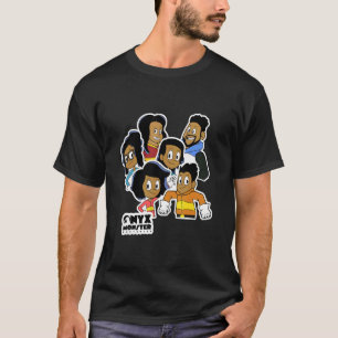 Camiseta Sticke Animado da Família de Mistérios Monstros On