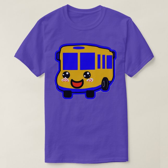 Camiseta Sticker de Ônibus da escola (Frente do Design)