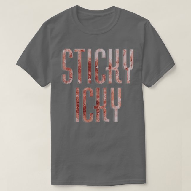 Camiseta Sticky Icky (Frente do Design)