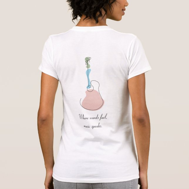 Camiseta Sticky Tunes | T-Shirt | Let Music Speak Edition (Verso)