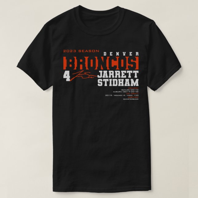 Camiseta Stidham Broncos 2023 (Frente do Design)