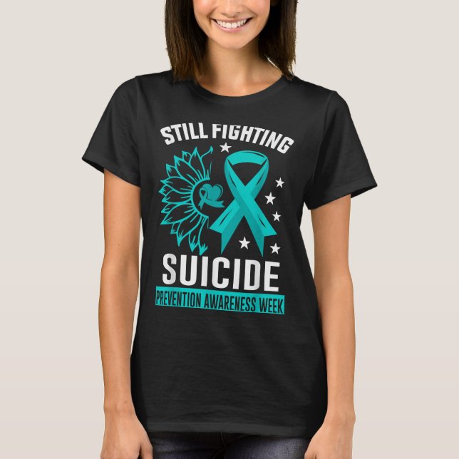 Camiseta Still Fighting Suicide Prevention Awareness Purple (Frente)