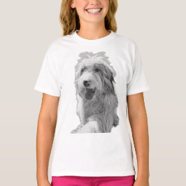 Camiseta Stillness in Motion – Monochrome Dog Portrait