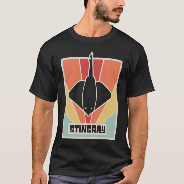 Camiseta Sting Ray Ocean Creator & Skate Retro Stingray (Frente)