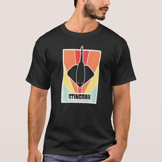 Camiseta Sting Ray Ocean Creator Skate Retro Stingray (Frente)