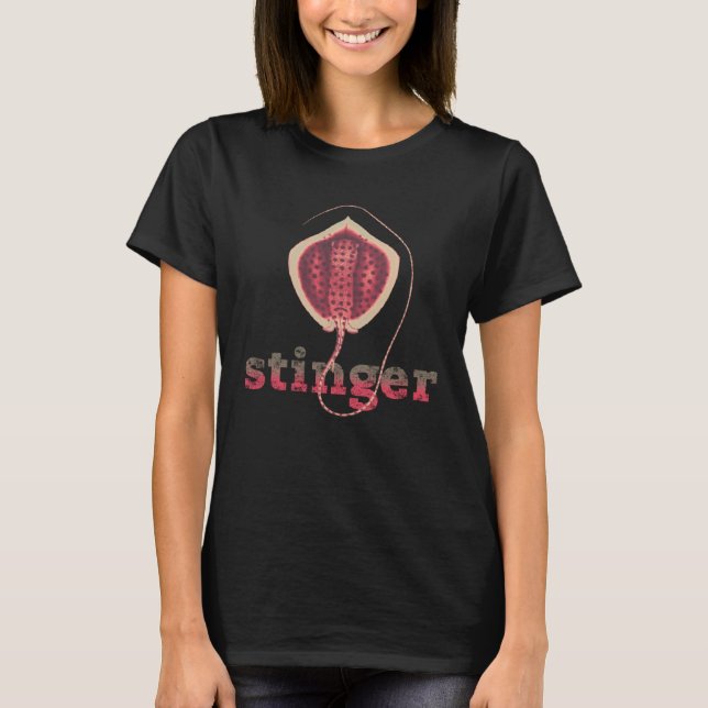Camiseta Stinger Stingrays Ocean Life Manta-Ray (Frente)