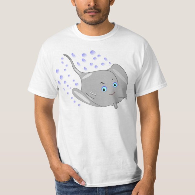 Camiseta stingray cartoon (Frente)