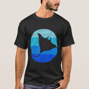 Camiseta Stingray Manta Ray Havaí Animais Marinhos Vintage